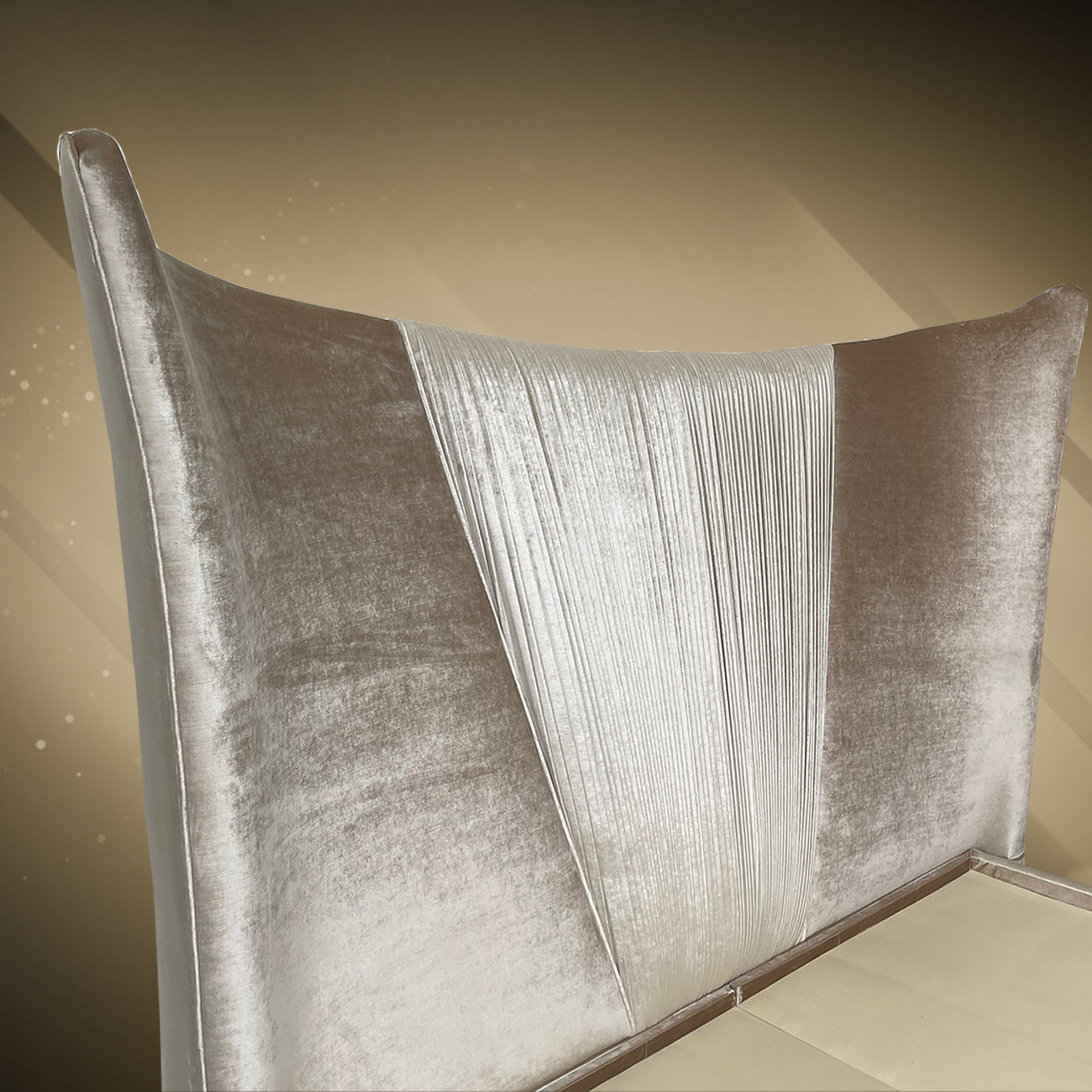 Champagne Velvet Dream Bed